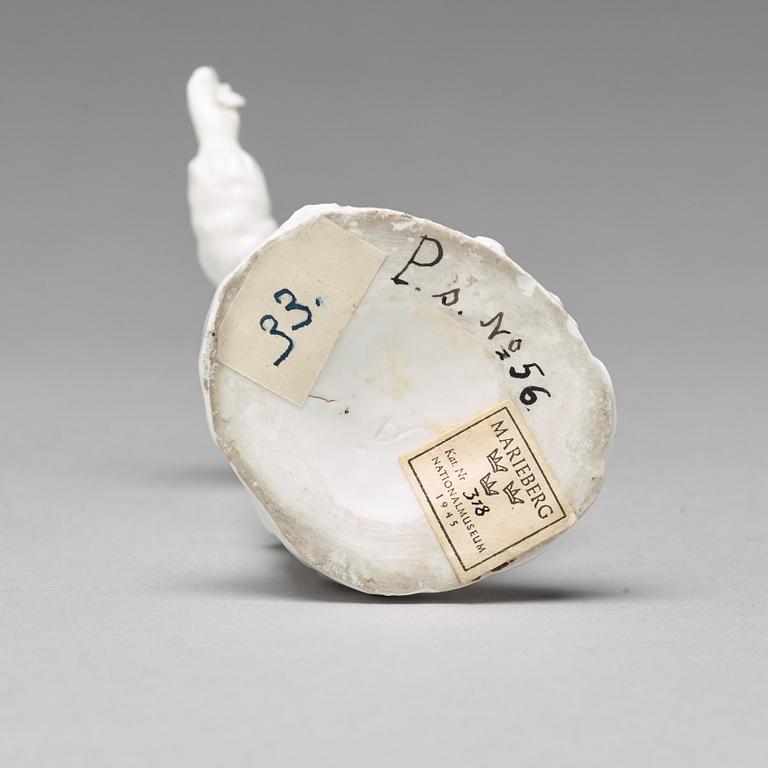 FIGURIN, mjukt porslin. Marieberg, 1700-tal.
