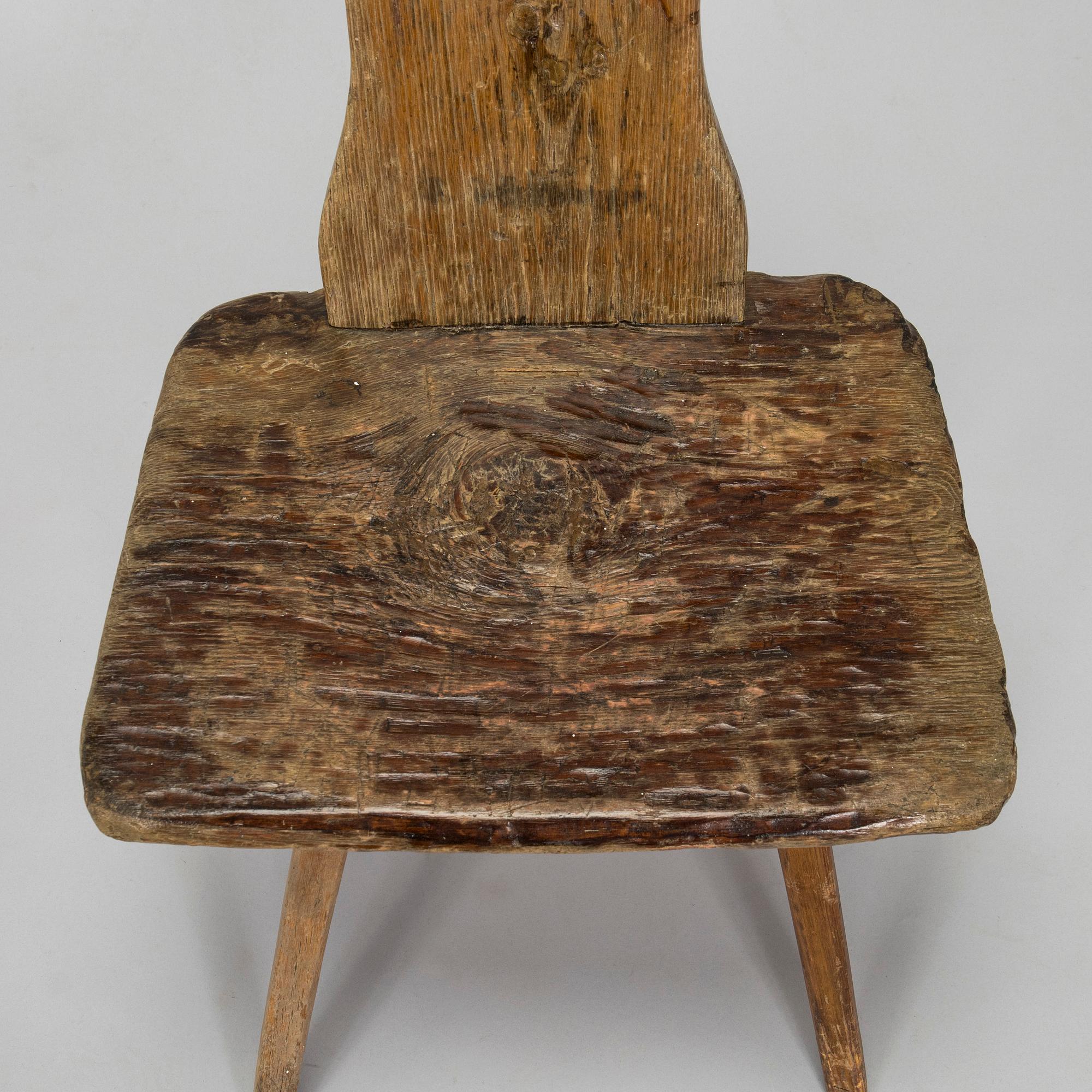 A folk art chair, 18th/19th century.