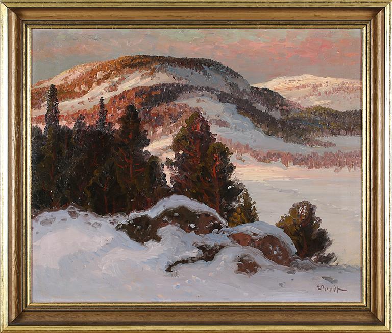 CARL BRANDT, olja på duk, signerad.
