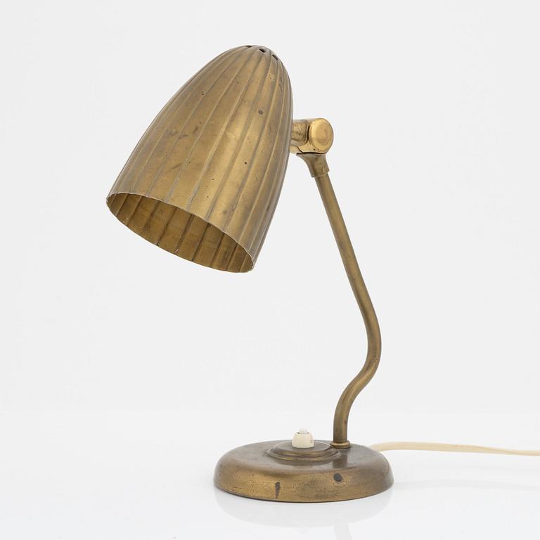 Harald Notini, skrivbordslampa/vägglampa, modell "15470", Arvid Böhlmarks Lampfabrik, 1940-tal.