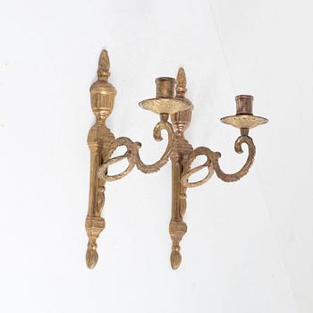 A pair of gustavian style wall lights, Törne by Ikea, 1990.