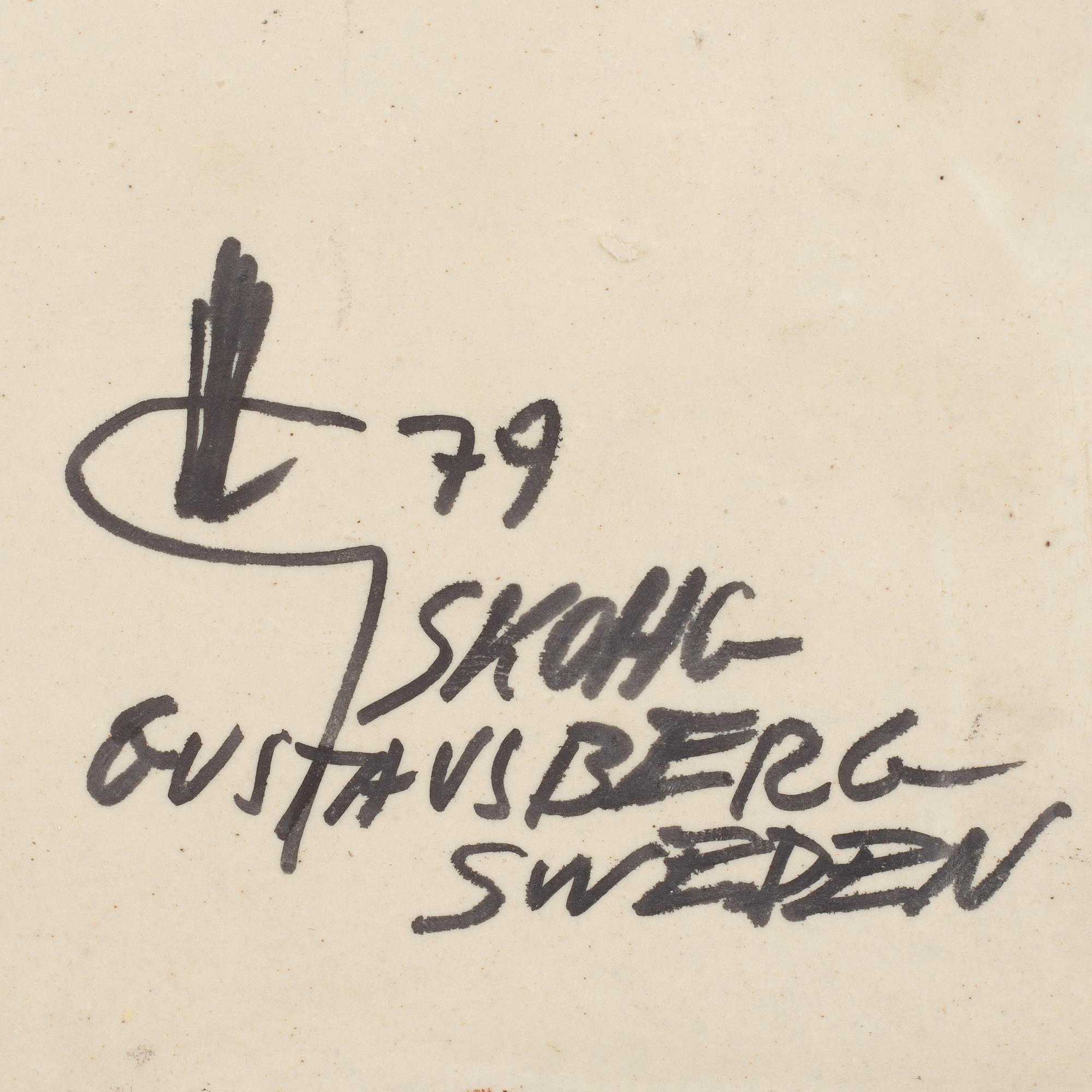 Börje Skohg, four stoneware wall reliefs, Gustavsberg & Gustavsbergs Studio, Sweden, 1970's/80's.