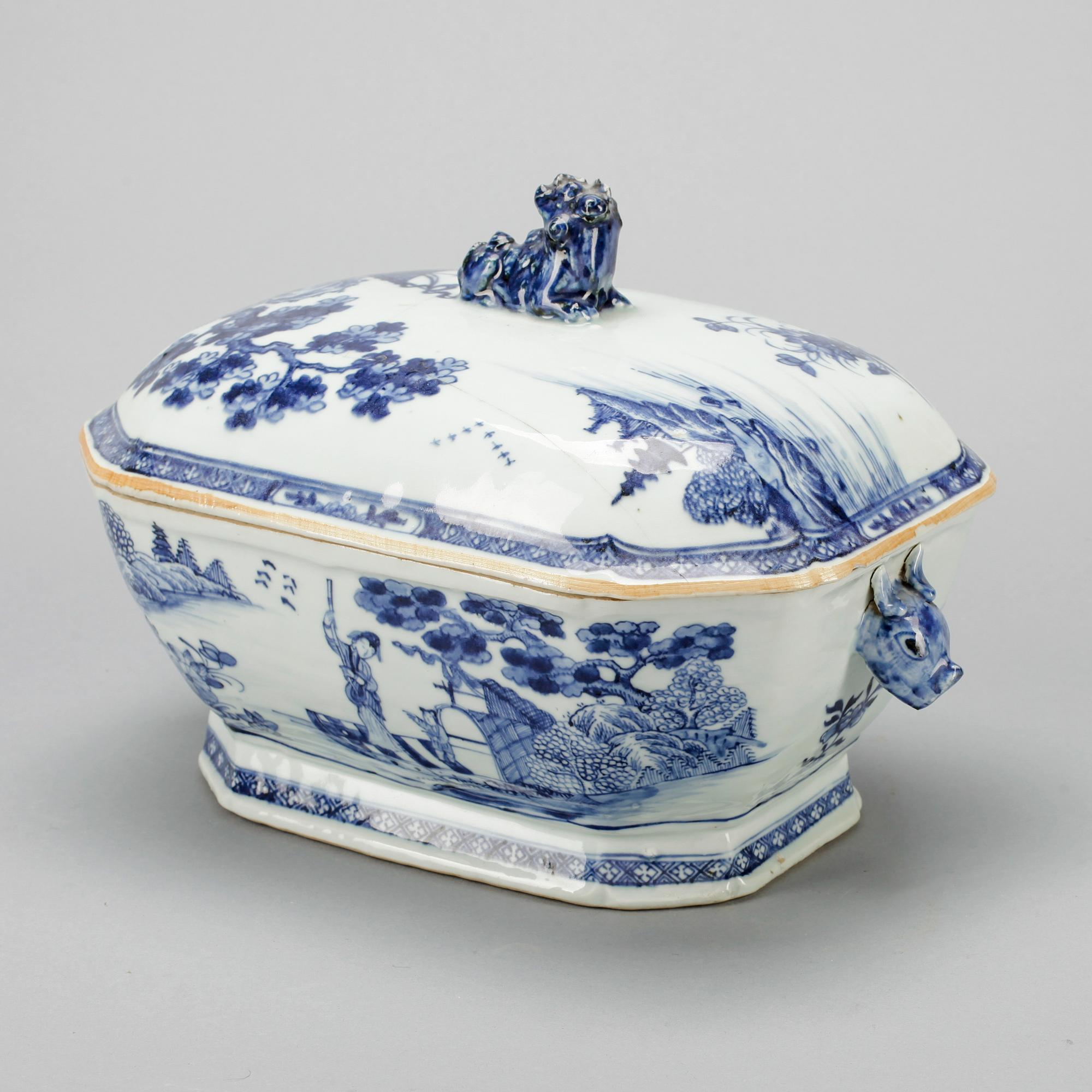 TERRIN, porslin, Kina, Qianlong, 1700-tal.