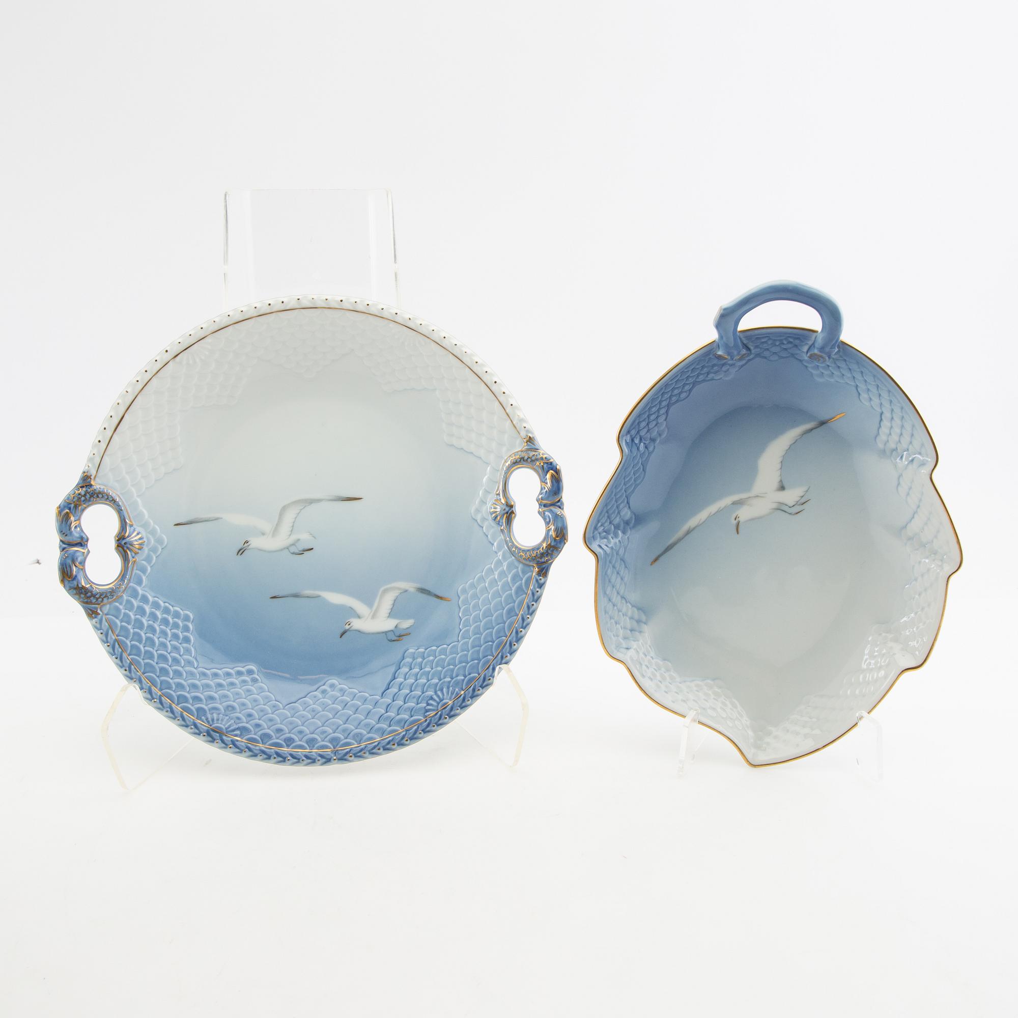 Coffee service 17 pcs "The Seagull" Bing & Grøndahl, Denmark. porcelain.