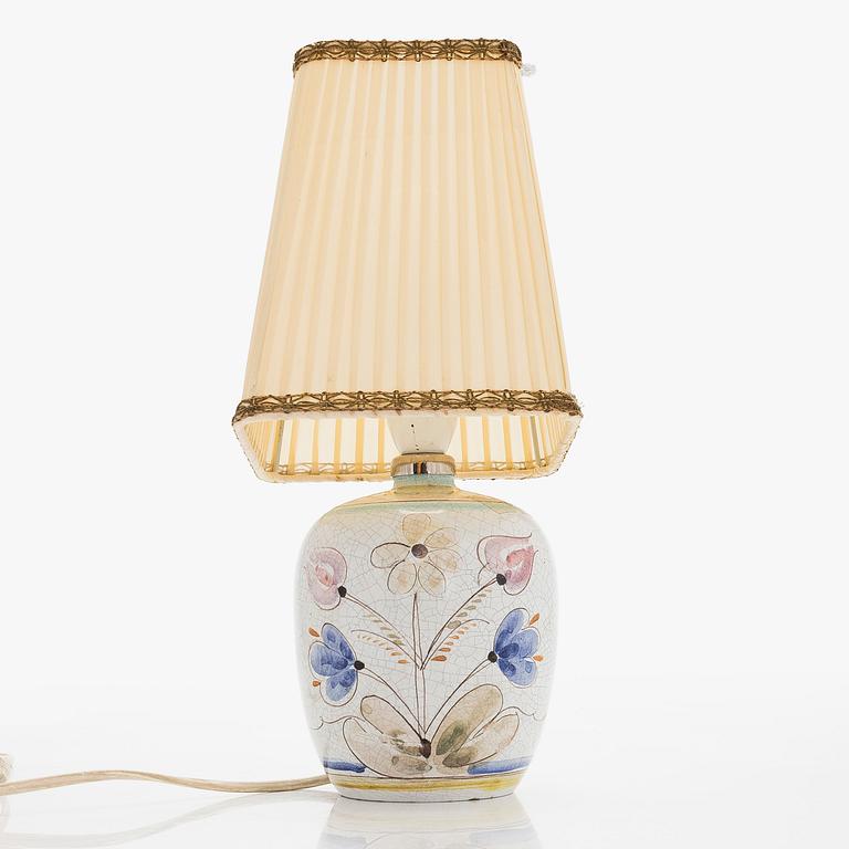 Toini Muona, a stoneware table lamp, signed TM Arabia.