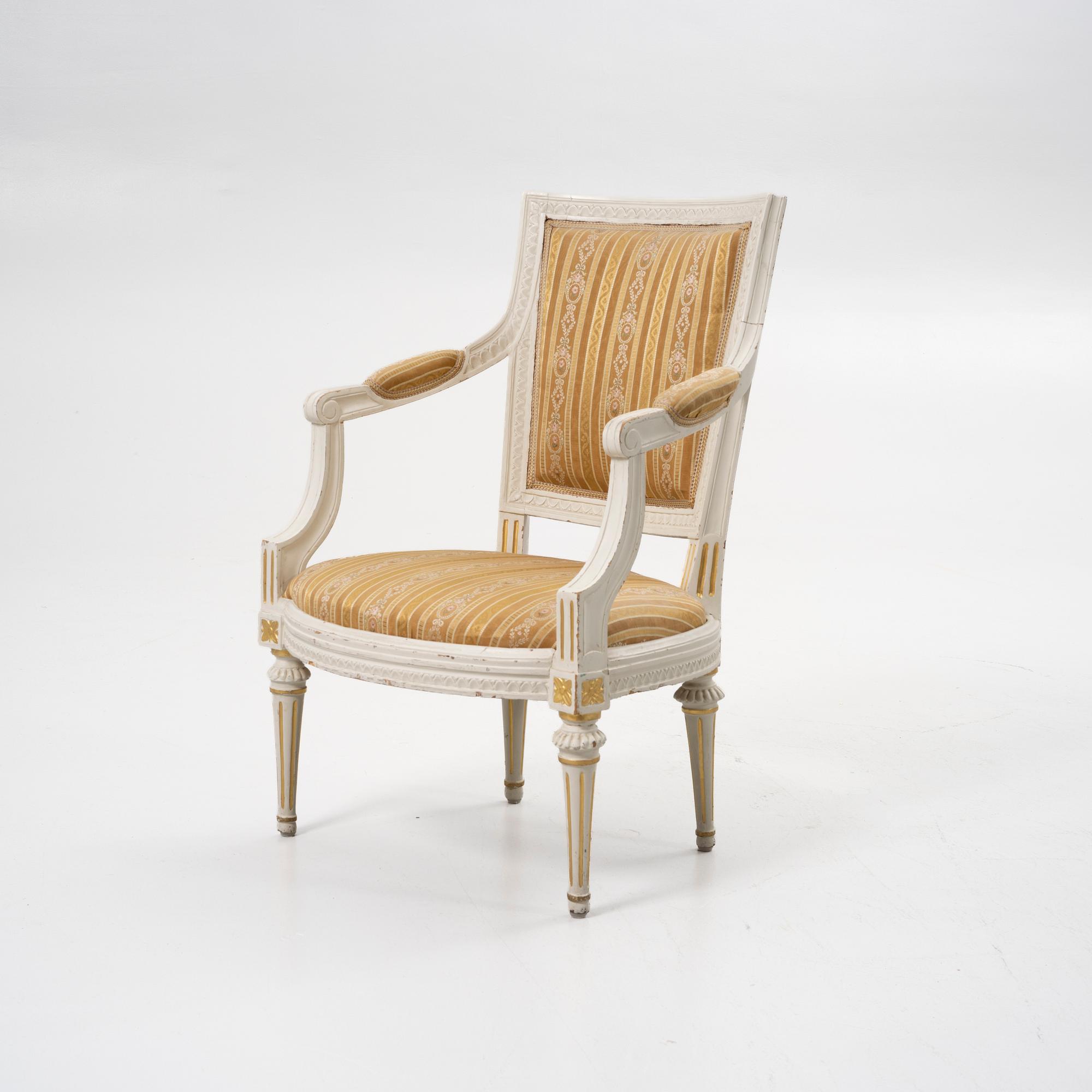 Gustavian armchair, circa 1800.