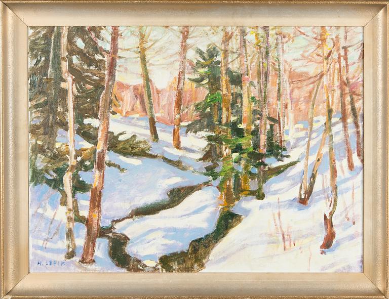 Hugo Lepik, Winter morning.