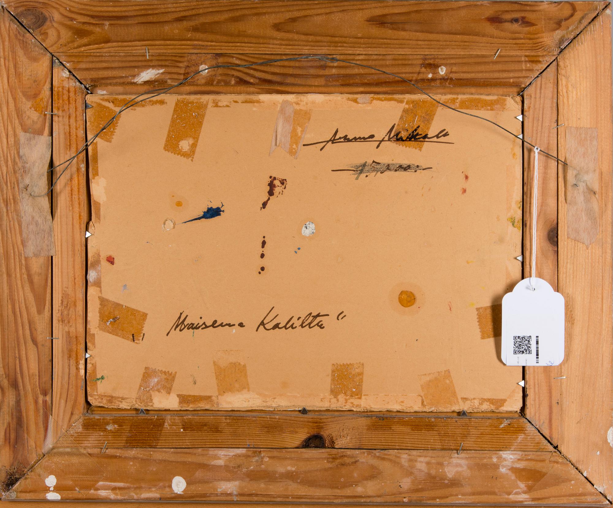 ARMAS MIKOLA, olja på kartong, signerad även a tergo och daterad -45.