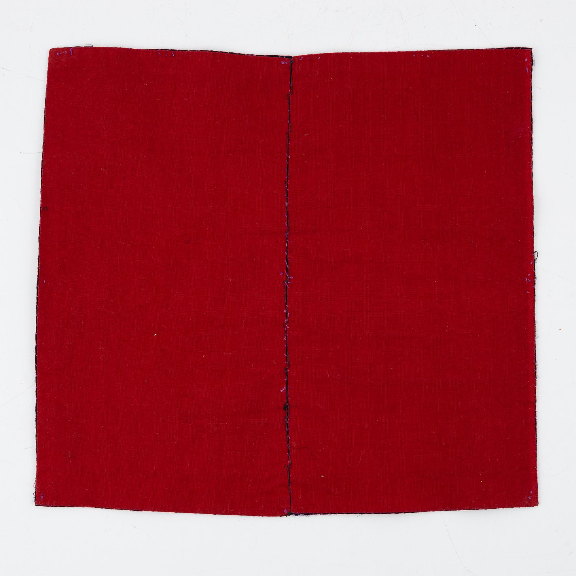 Ämbetsmannainsignia, broderat siden, Kina, sen Qingdynasti.