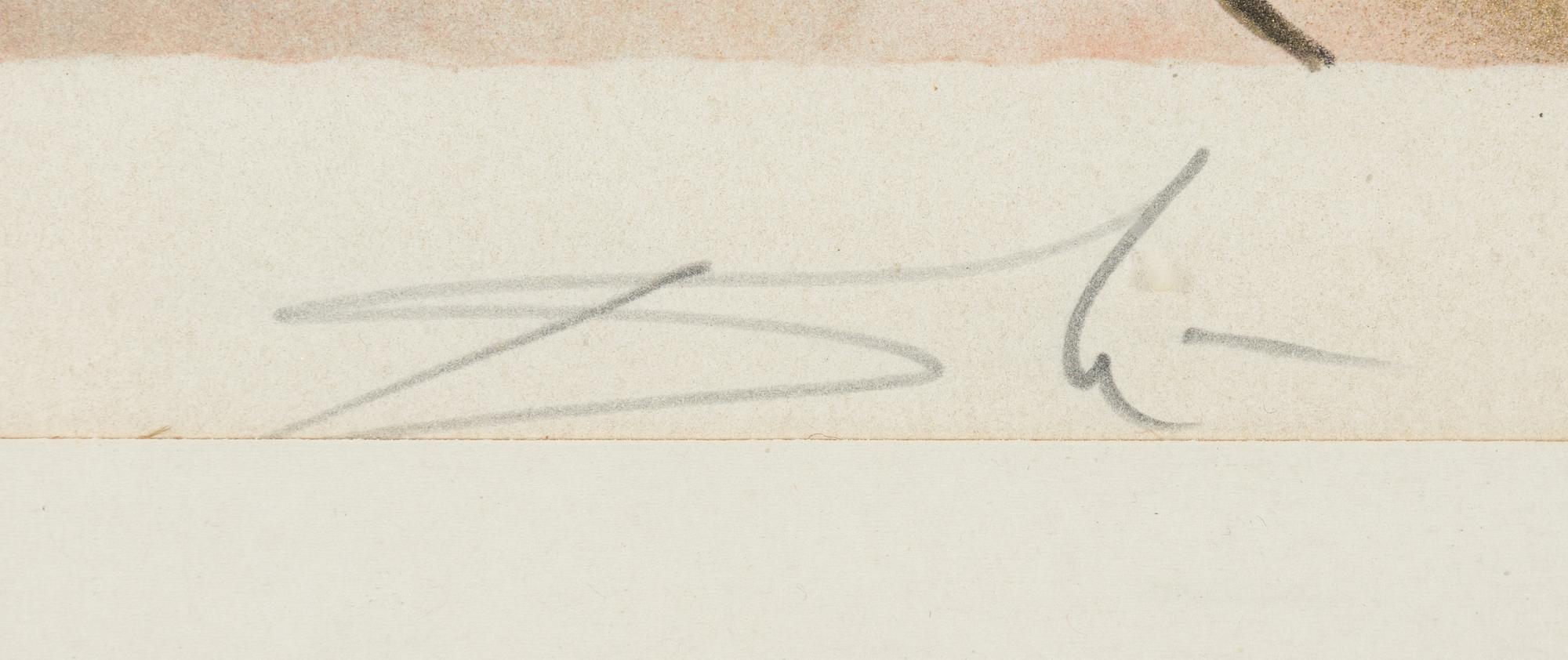 Salvador Dalí, lithograph in color, signed and numbered X/XC, dated 1968 in the print.