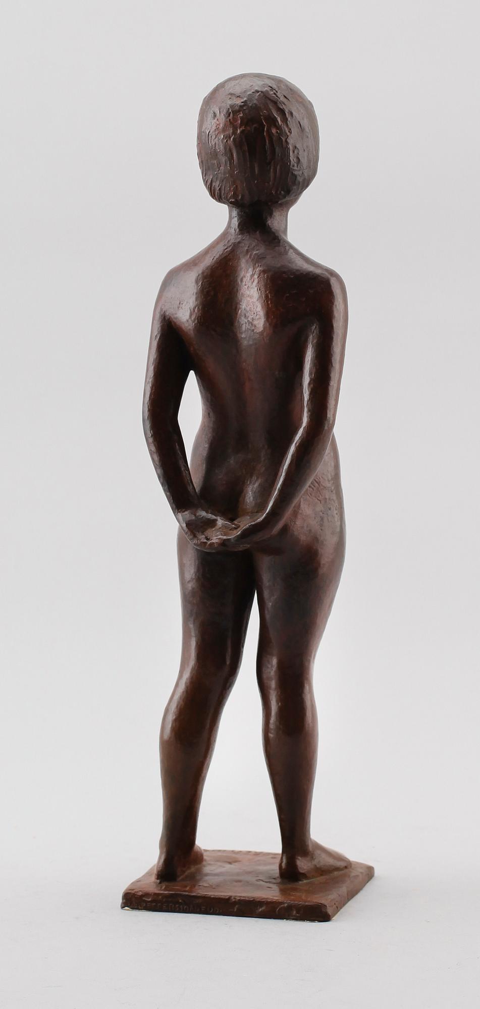DAVID WRETLING, skulptur, brons, signerad.
