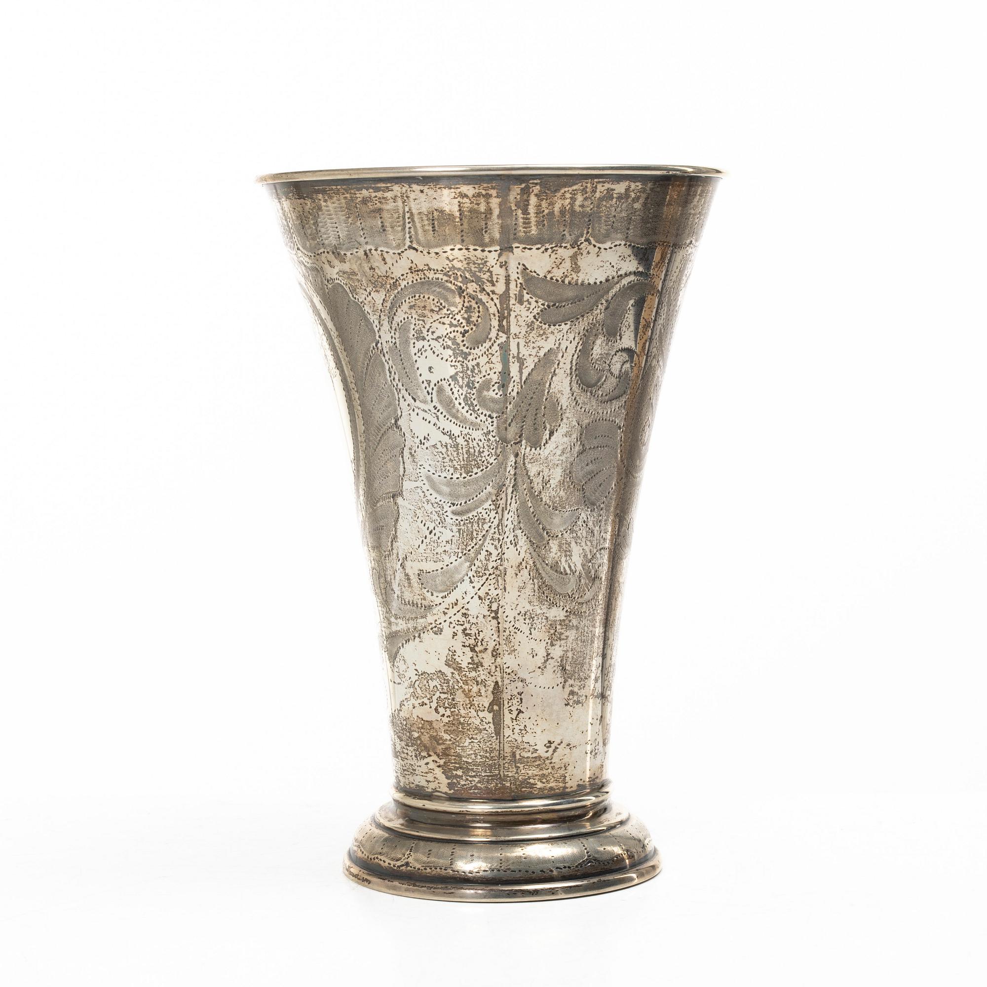 C.G. Hallberg, Bägare, silver, Stockholm 1938.