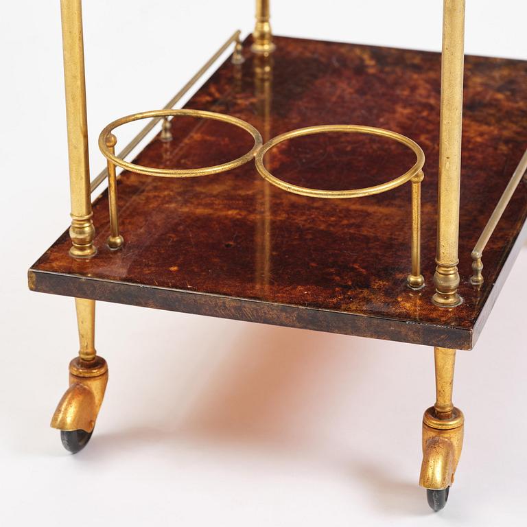 Aldo Tura, a serving trolley, Milan, Italy, 1960s-70s.