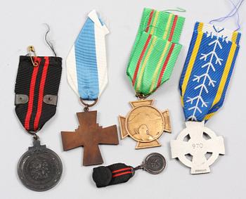 MEDALJER, 5 st, Finland mest 1930-40-tal.