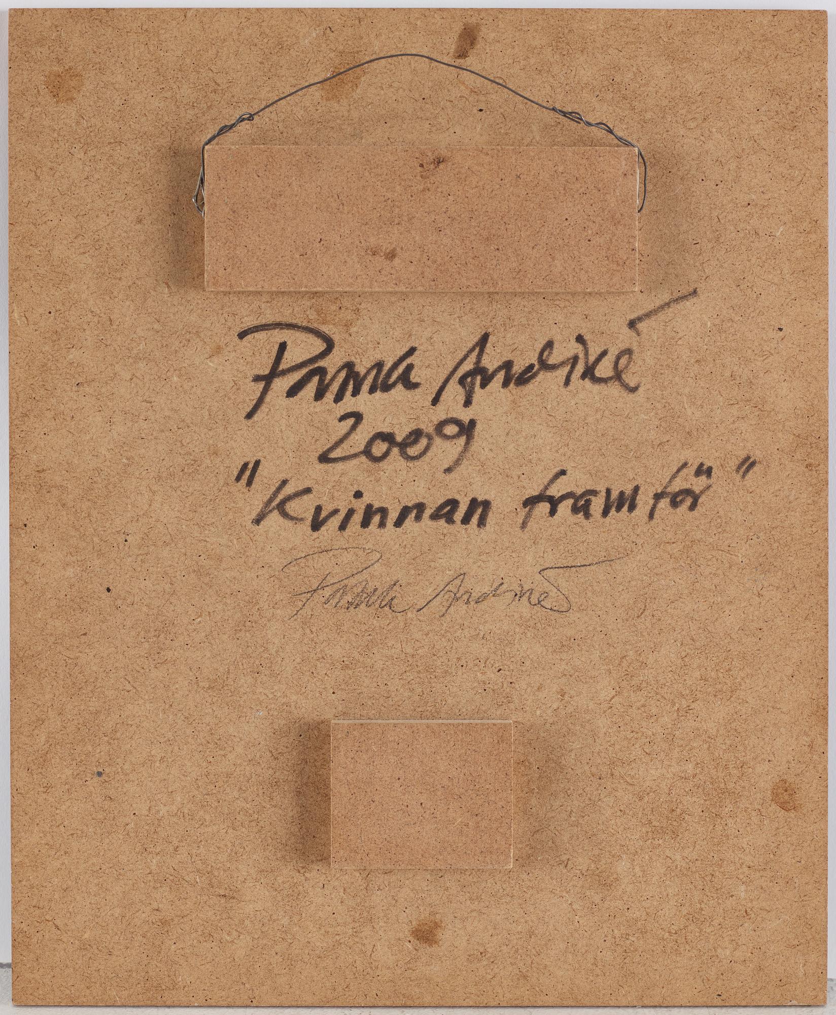 Patrik Andiné, oil on mdf, signed and dated 2009 verso.