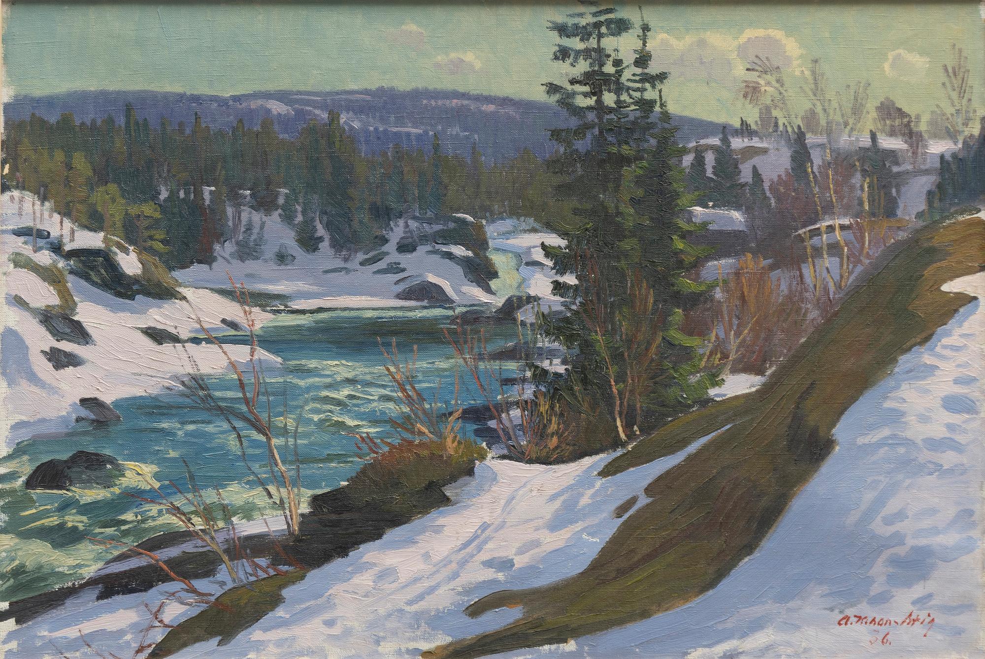 Ante (Anders) Karlsson-Stig, Winter landscape.
