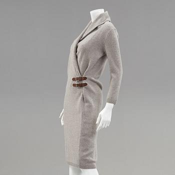 A wool dress by Ralph Lauren.