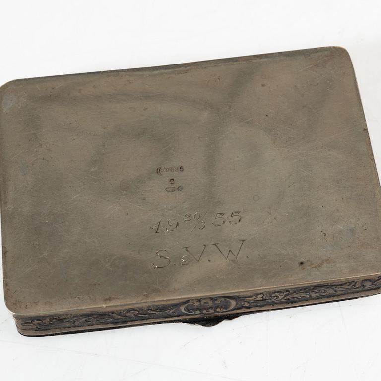 Boxes, 9 pcs, silver, 19th-20th century.