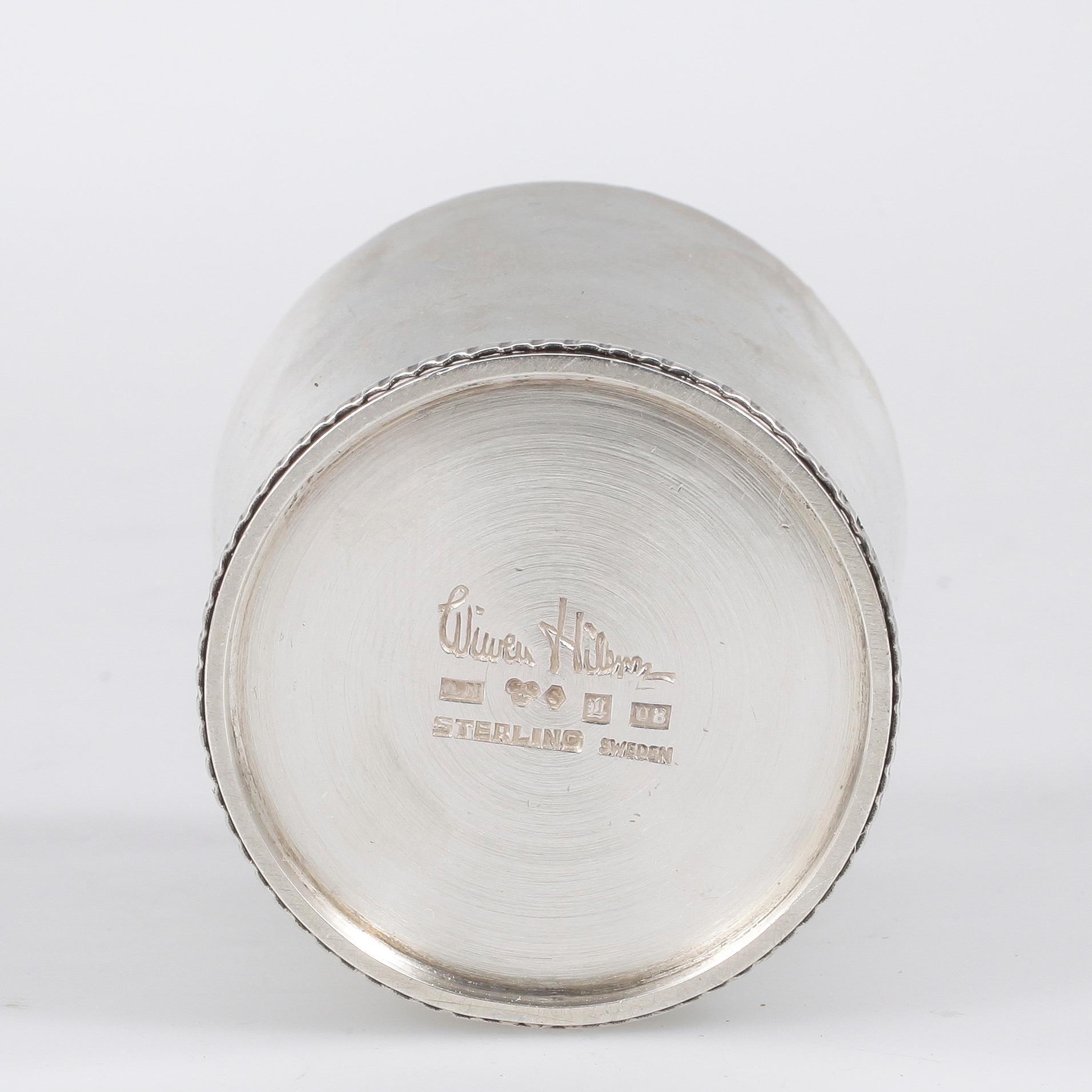 BÄGARE, silver, Wiwen Nilsson, Lund 1946. 82 gram.