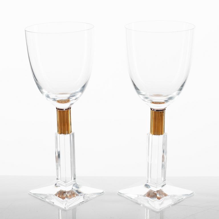 Gunnar Cyrén, vinglas, 7 st, "Aida", Orrefors.