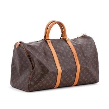 LOUIS VUITTON, a monogram canvas weekendbag, "Keepall  50".