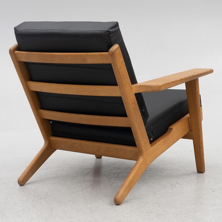 Hans J Wegner, a lounge chair, 'GE 290', Getama, Gedsted, Denmark.