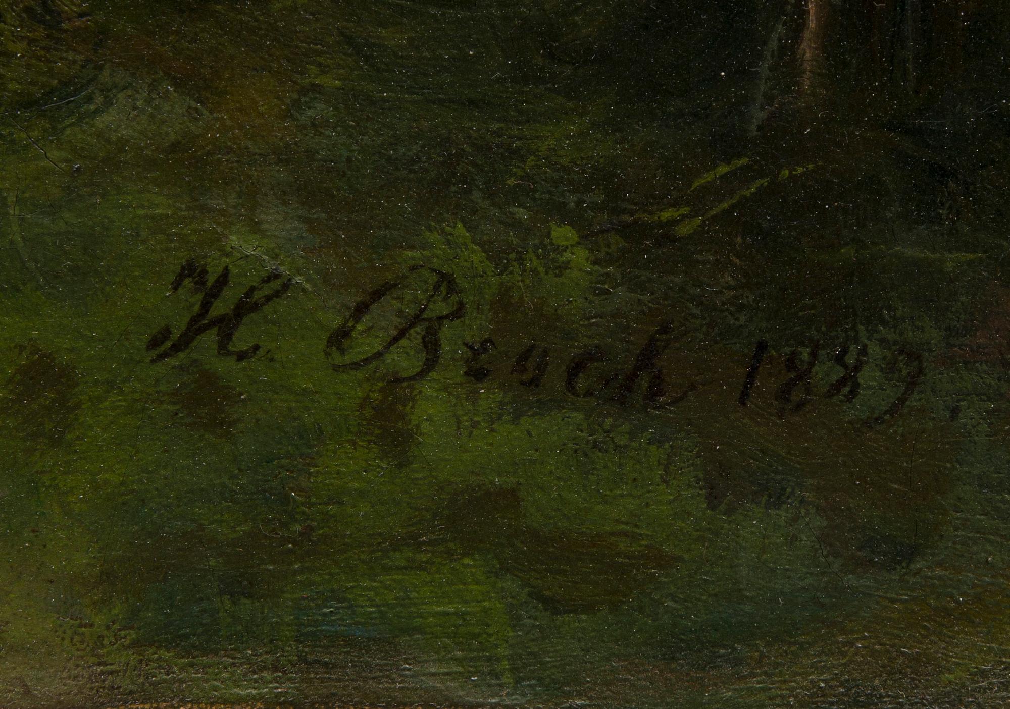 OIDENTIFIERAD KONSTNÄR, olja på duk, signerad och daterad 1889.