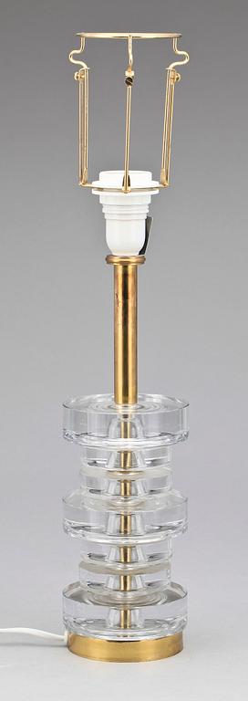 BORDSLAMPA, Carl Fagerlund, Orrefors, 1984.