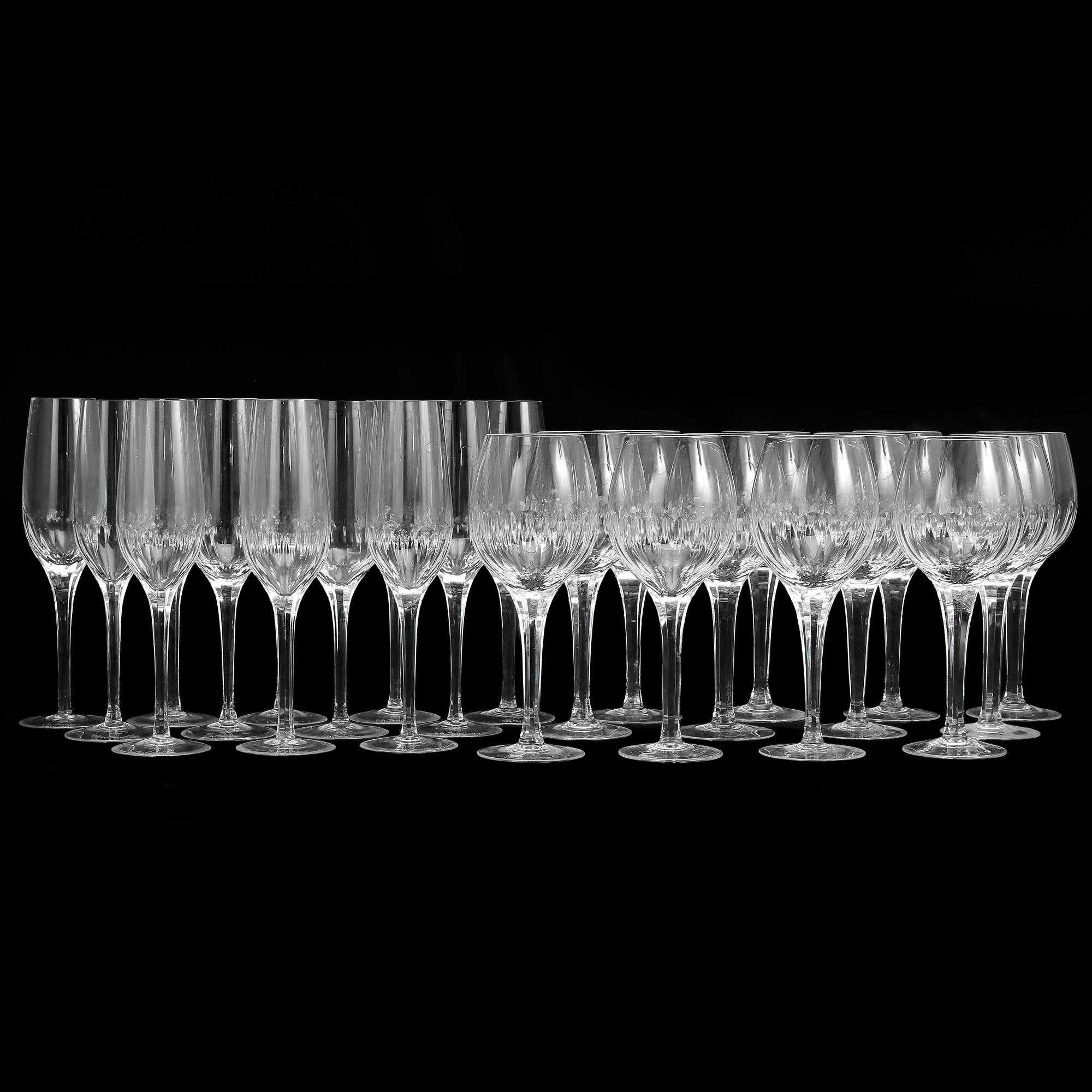 GLASSERVIS, 24 delar, "Marianne Millenium", Sigvard Bernadotte, 2000.