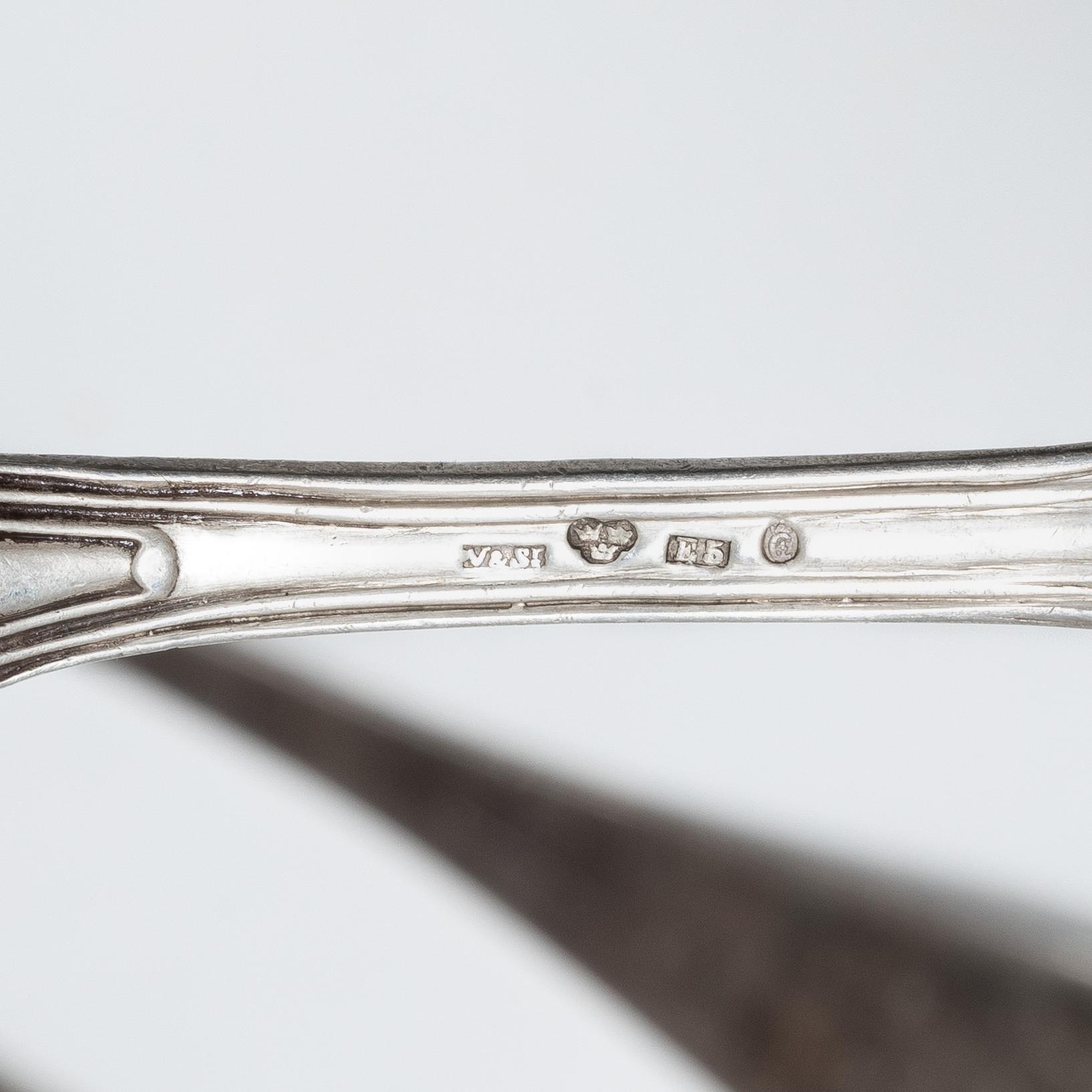 Spoons, 22 pcs, silver, Denmark, Norway, Sweden, 18th-20th century.