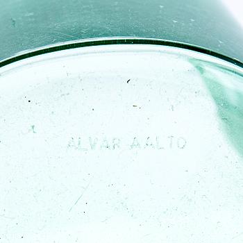 Alvar Aalto, glass model 3030, Iittala etched signature.