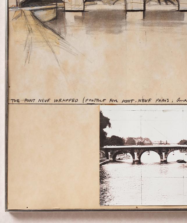 Christo & Jeanne-Claude, "The Pont Neuf Wrapped (Project for Pont Neuf – Paris)".