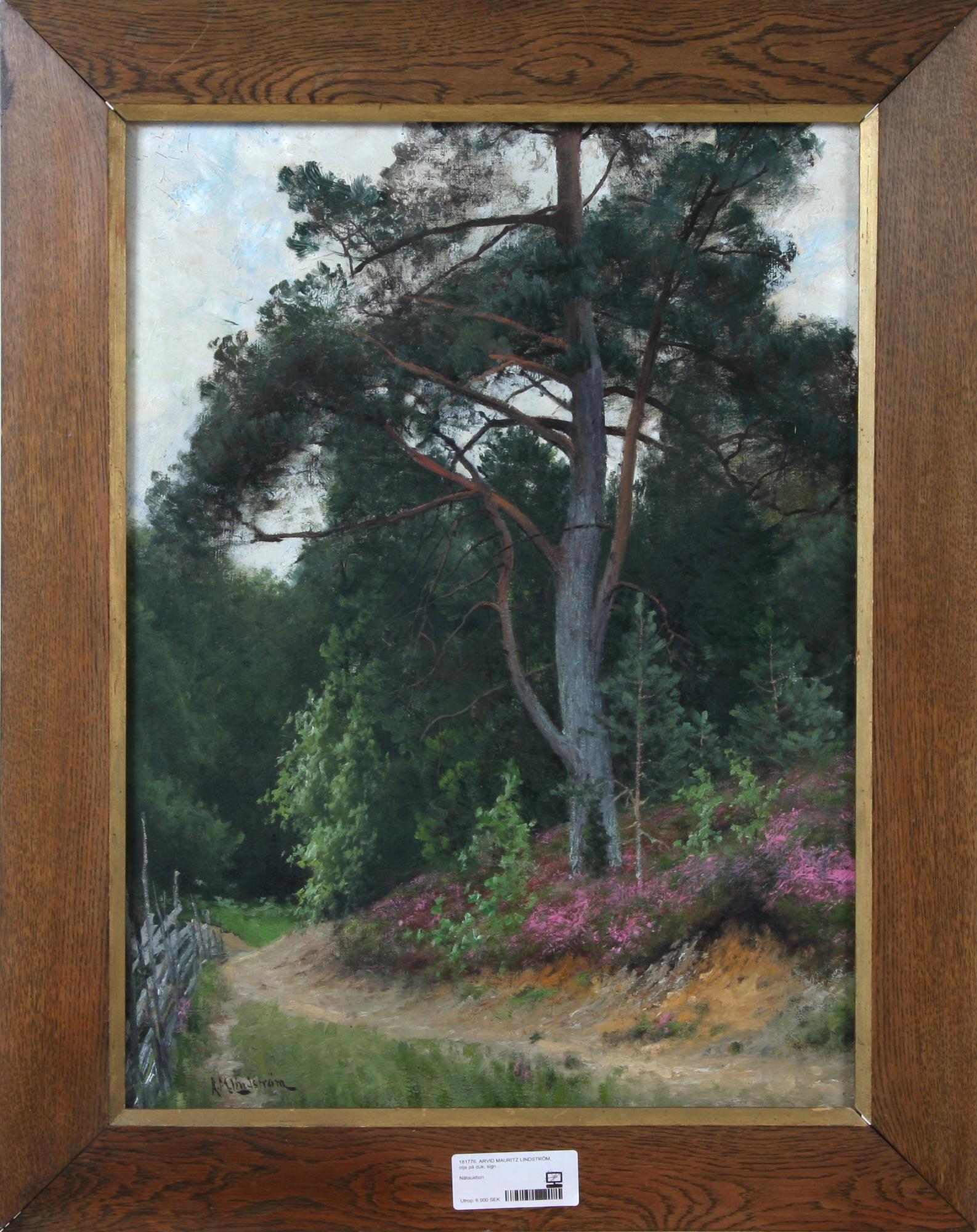 ARVID MAURITZ LINDSTRÖM, olja på duk, sign.
