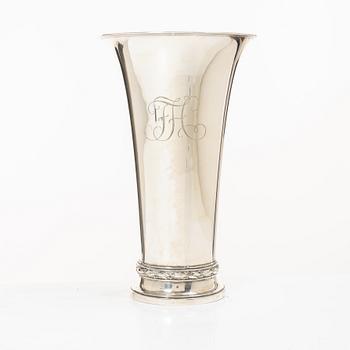 W.A. Bolin, a silver vase, Stockholm, 1928.
