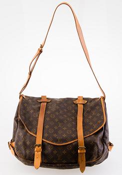 LOUIS VUITTON 1990´S MONOGRAM CANVAS SAUMUR 40 BAG.