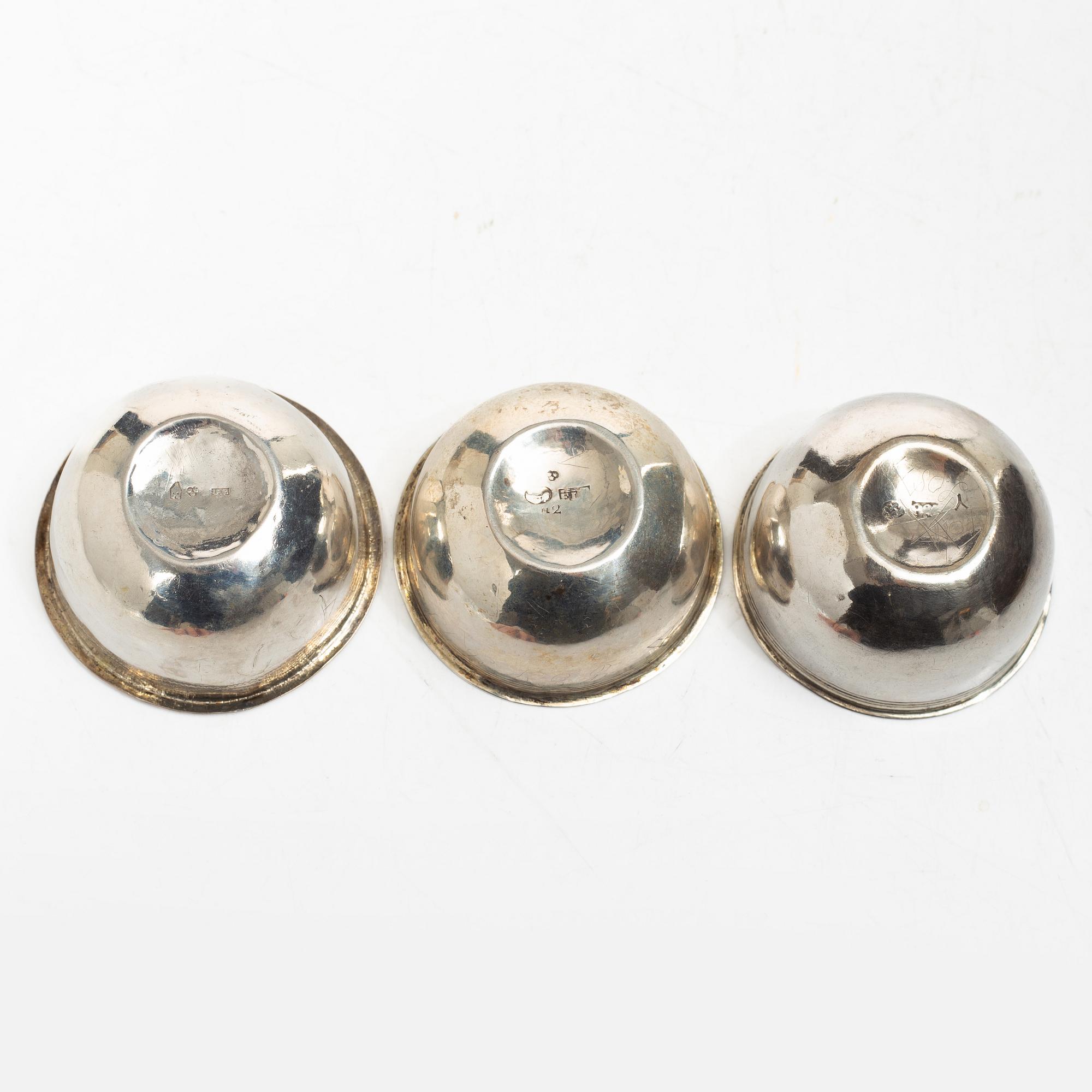 Seven silver tumbler, Sweden, 18th/19th century.