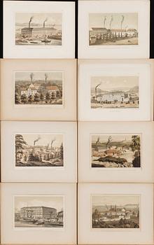 12 GRAPHIC PRINST, around 1900.