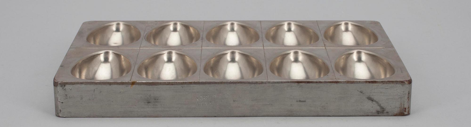 CHOKLADFORM, metall, Holland, 1900-tal.