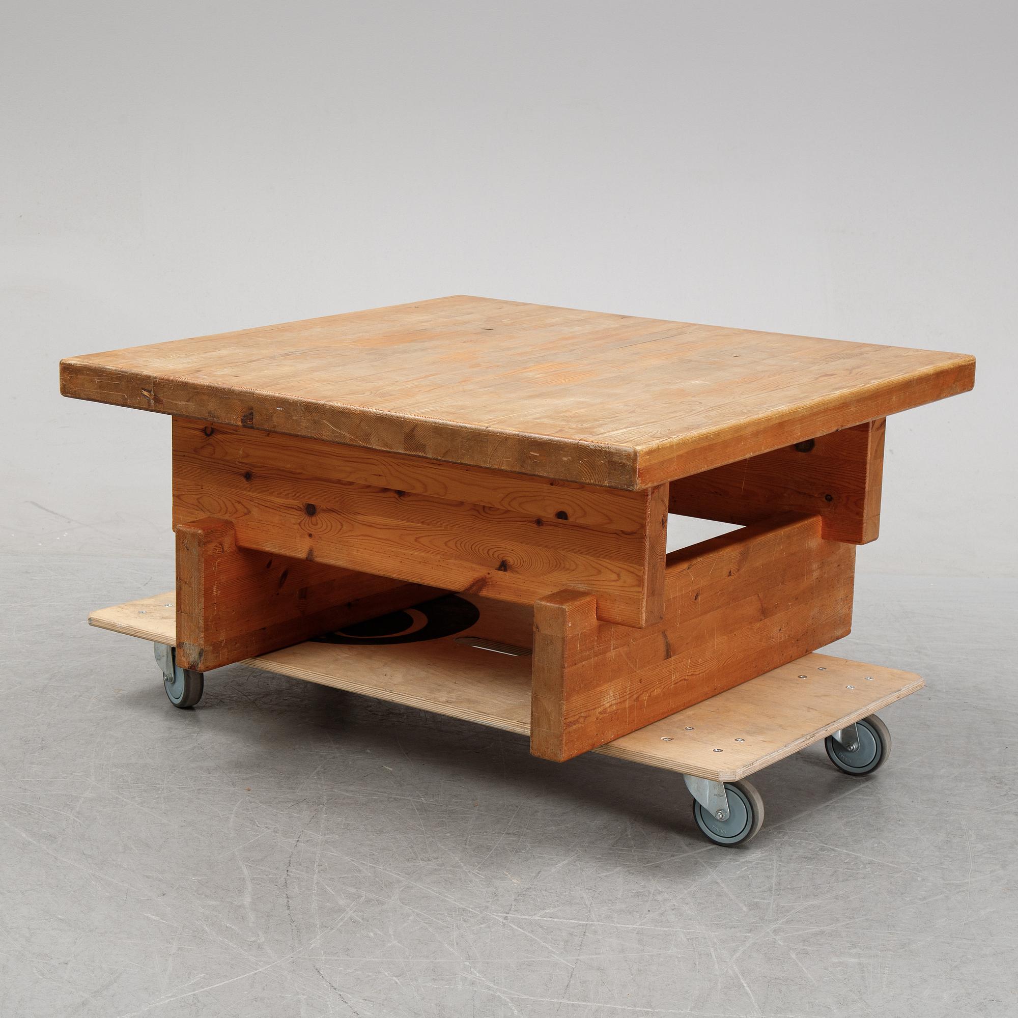 A pine coffee table from IKEA, 1970's.