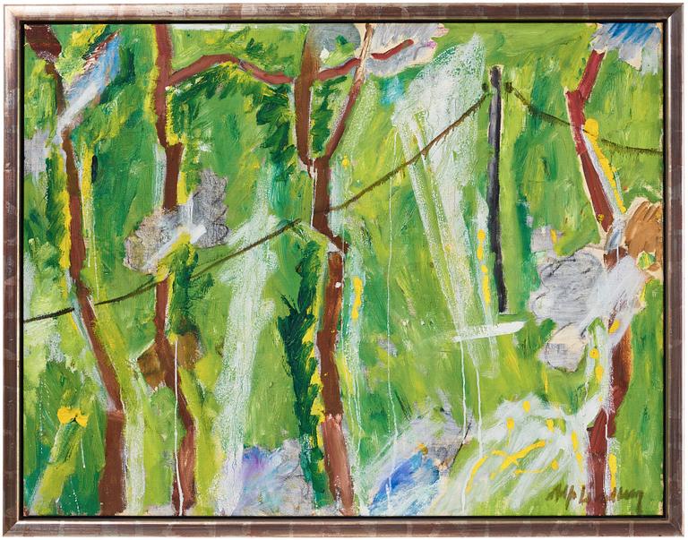 Alf Lindberg, "Landskap med telefonledning".
