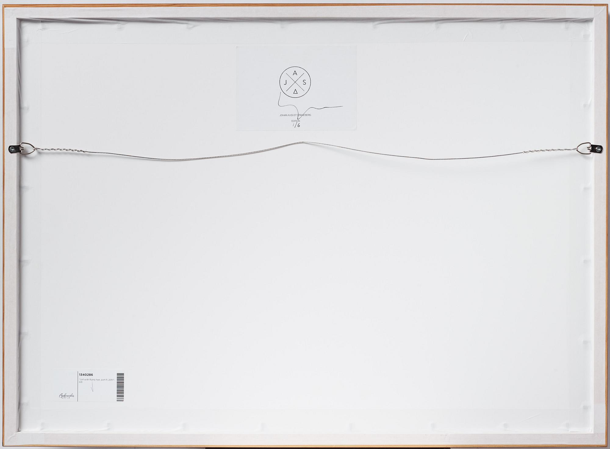 Johan Strindberg, "Girl with flying hair, part II, 2014".