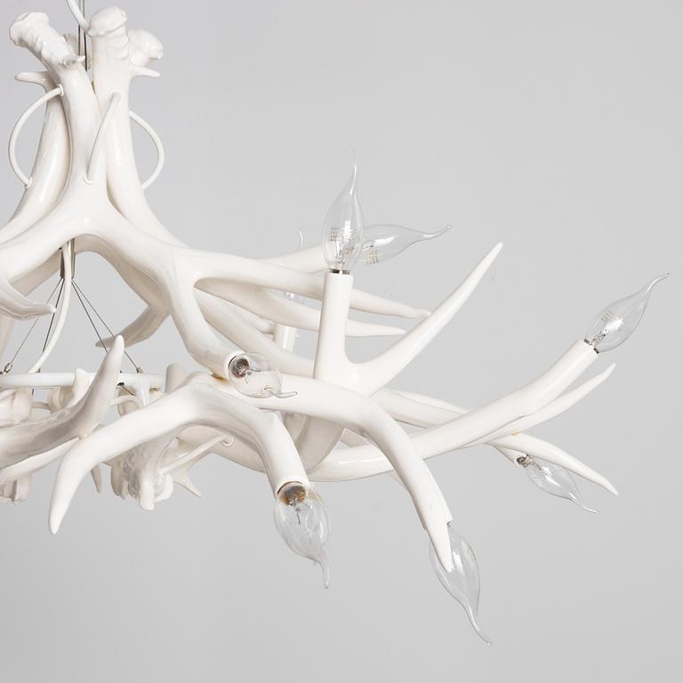 Jason Miller, a 'Superordinate Chandelier 12 Antlers,' ceiling lamp, Roll & Hill, USA.