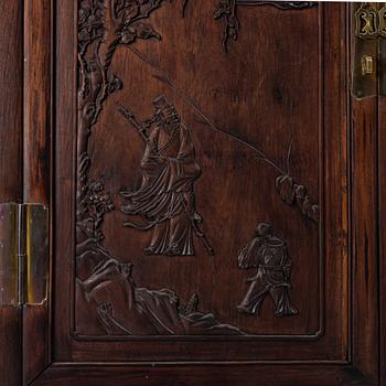 A hardwood cabinet, China, 20th century.