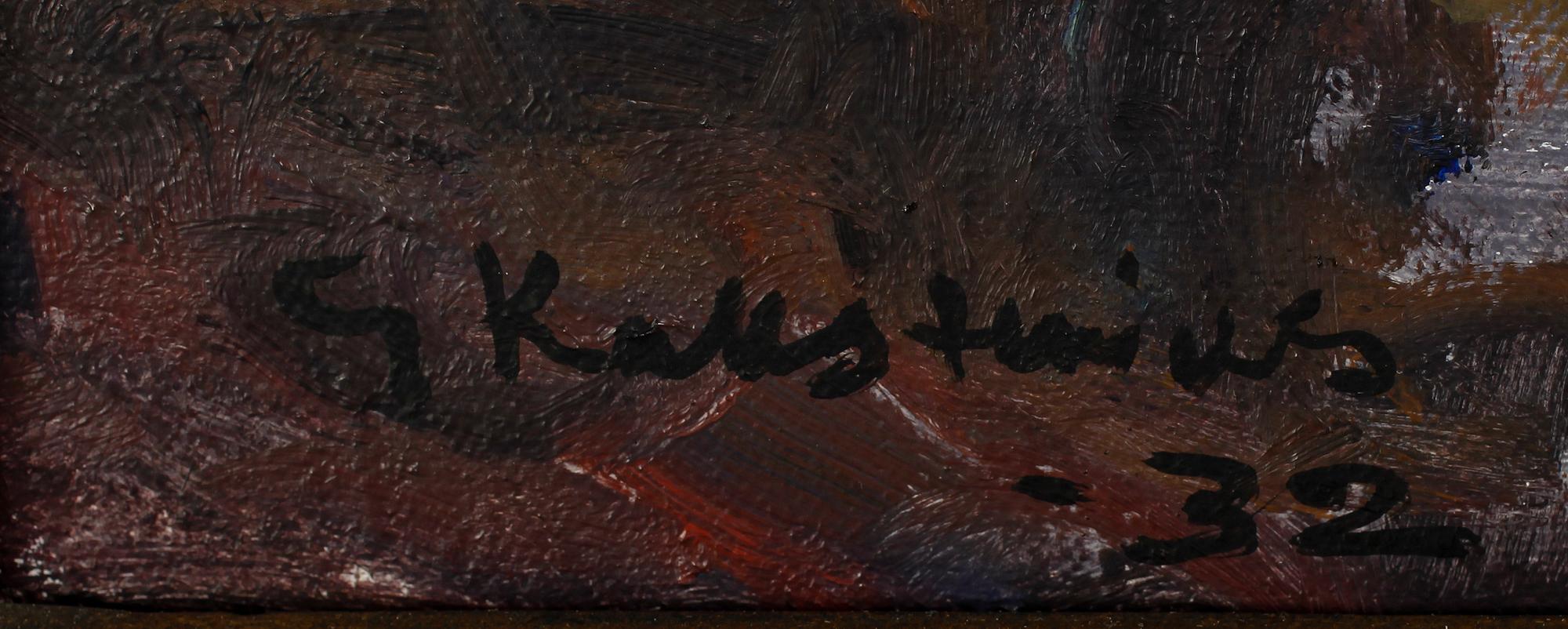 GOTTFRID KALLSTENIUS, olja på duk, sign och dat -32.