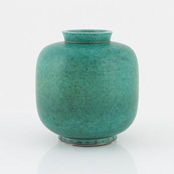 Wilhelm Kåge, vase, stoneware, "Argenta", Gustavsberg, Sweden.