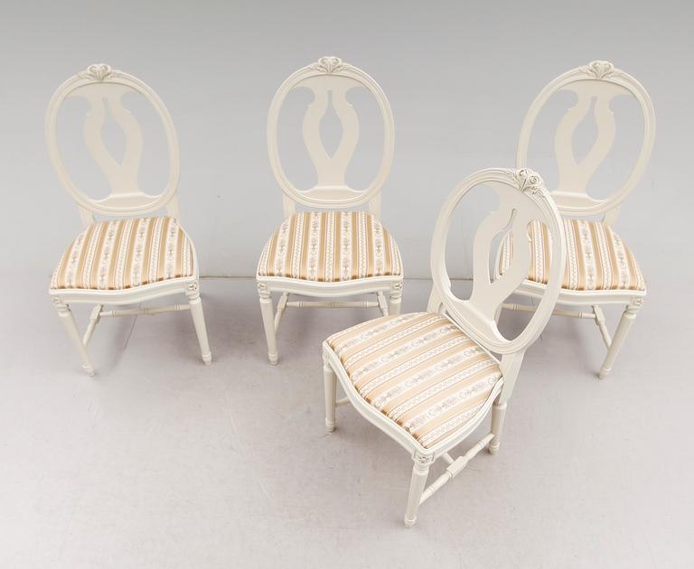 MATGRUPP, 5 delar, gustaviansk stil, 1900-talets andra hälft.