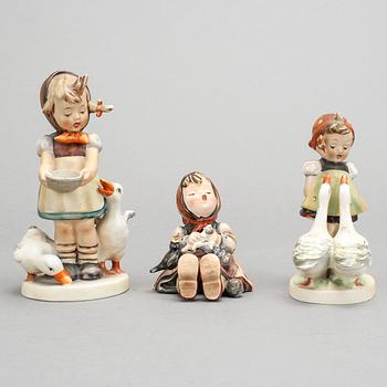 PARTI, 3 st, porslin, MJ Hummel, Goebel, Tyskland, mestadels 1900-talets första hälft.