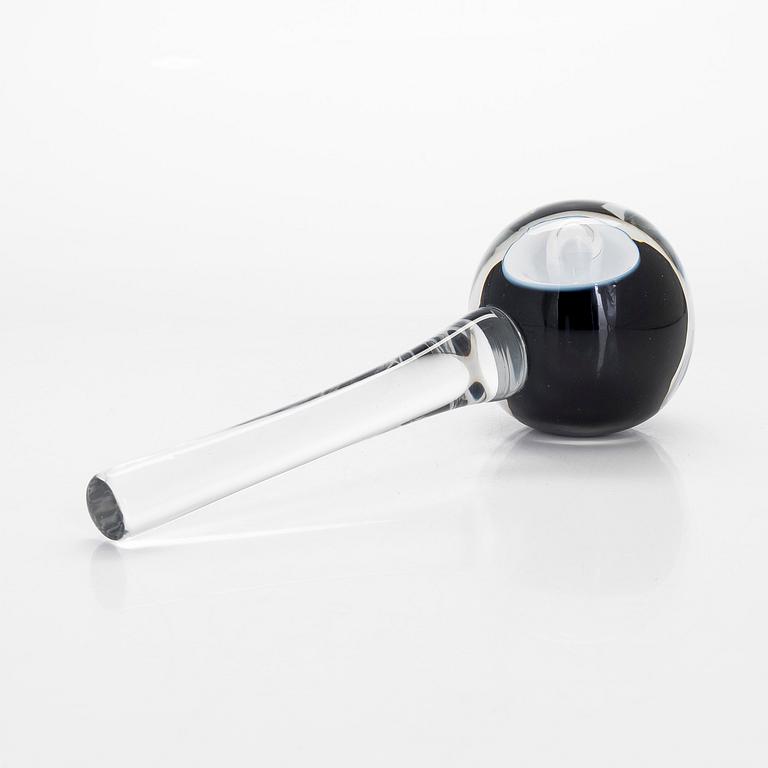 Timo Sarpaneva, glasskulptur, "Ordförandeklubba", signerad Timo Sarpaneva, Iittala.