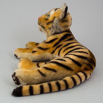 A 1950s Steiff "Bengal" stuffed toy tiger.