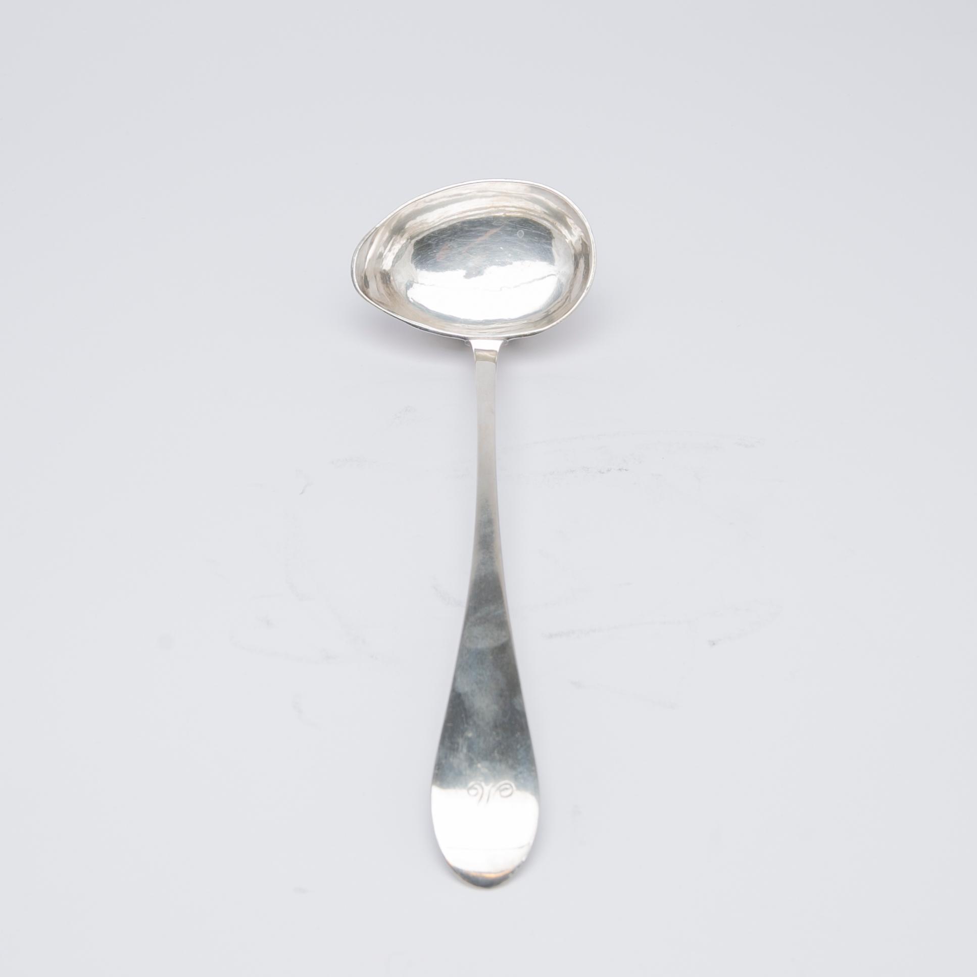 Soup ladle, silver, Malmstedt, Gothenburg, 1794.